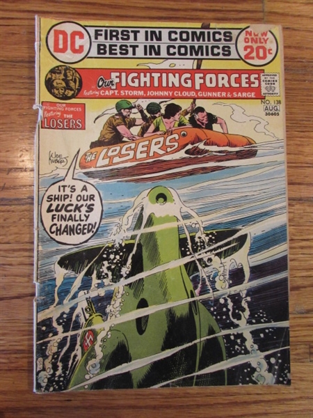 VINTAGE 1955-1978 DC WAR COMIC BOOKS