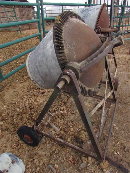 2 CEMENT MIXERS THAT NEED A POWER SOURCE