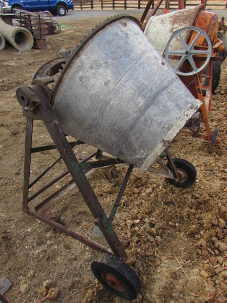 2 CEMENT MIXERS THAT NEED A POWER SOURCE