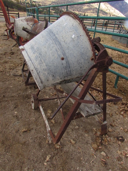 2 CEMENT MIXERS THAT NEED A POWER SOURCE