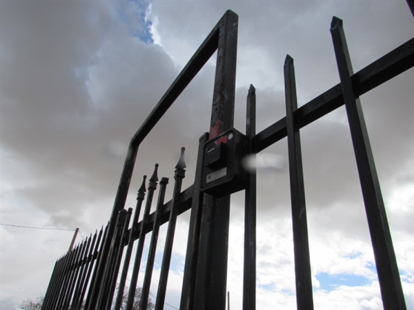 APPROX. 80' OF WROUGHT IRON FENCING PANELS