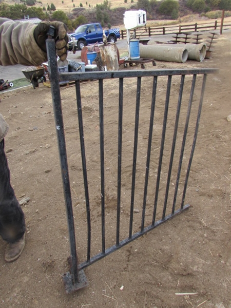 APPROX. 80' OF WROUGHT IRON FENCING PANELS