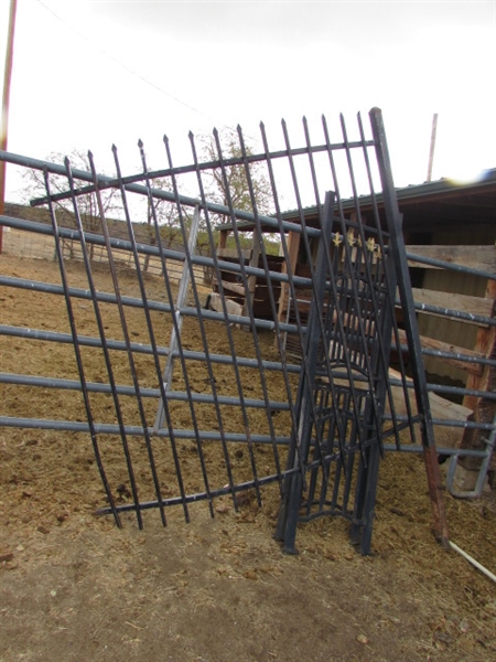 APPROX. 80' OF WROUGHT IRON FENCING PANELS