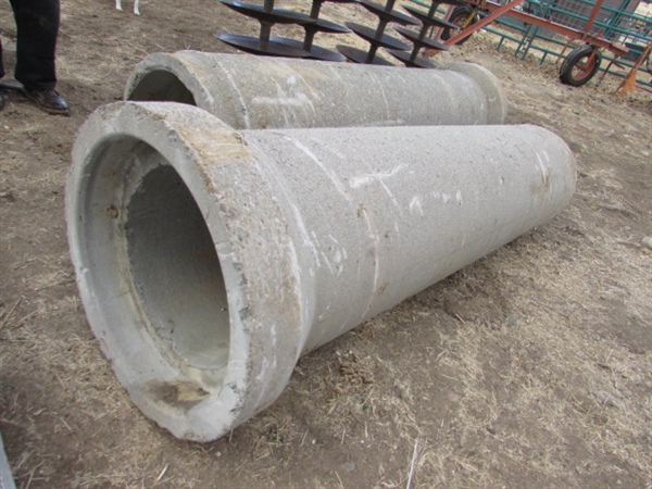 2 CONCRETE CULVERT PIPES