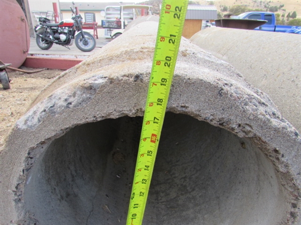 2 CONCRETE CULVERT PIPES