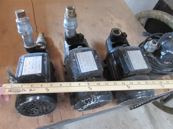 4 WATER PUMPS - 2 NEED POWER CORDS