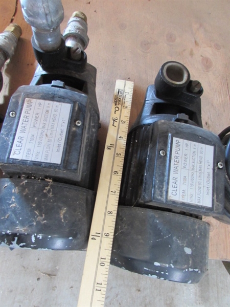 4 WATER PUMPS - 2 NEED POWER CORDS