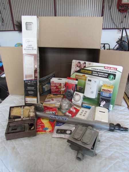 ASSORTED HOUSEHOLD & SHOP ITEMS - MOST ARE NEW