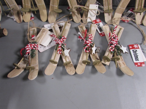 NEW CHRISTMAS ORNAMENTS & A BASKET