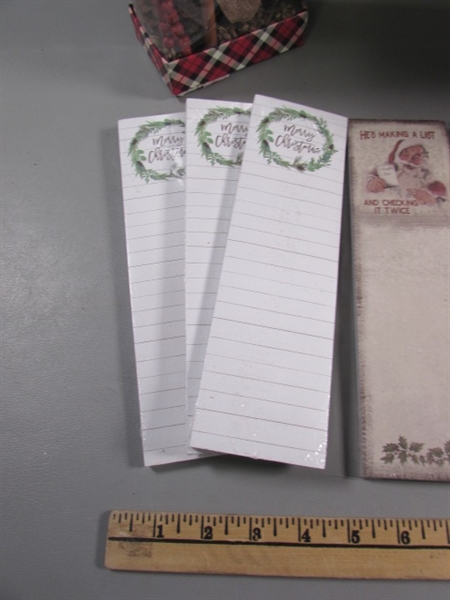 CHRISTMAS DECOR & NEW NOTE PADS