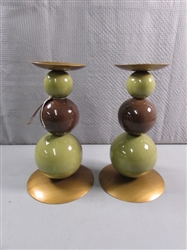 CERAMIC & METAL CANDLE HOLDERS