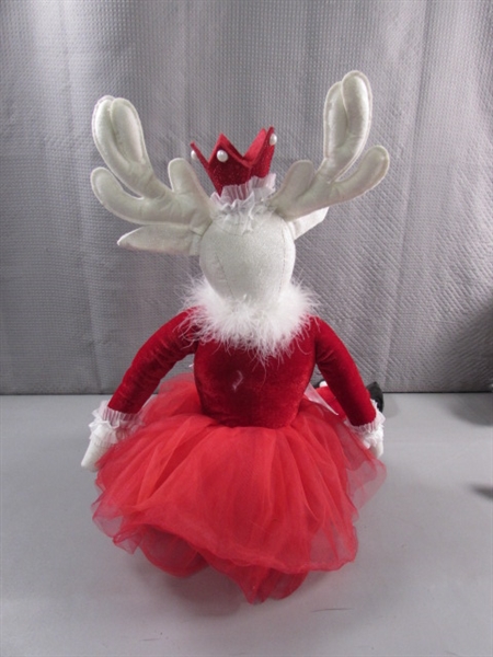 CUTE PLUSH CHRISTMAS REINDEER SHELF SITTERS