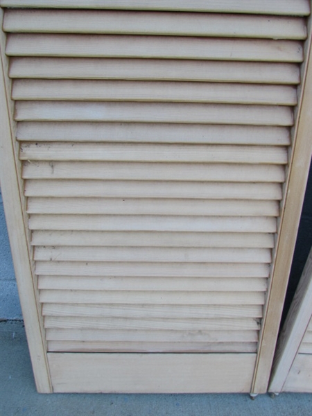 PAIR OF SALOON DOOR SHUTTERS