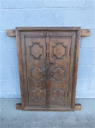 ANTIQUE WOODEN WINDOW SHUTTERS