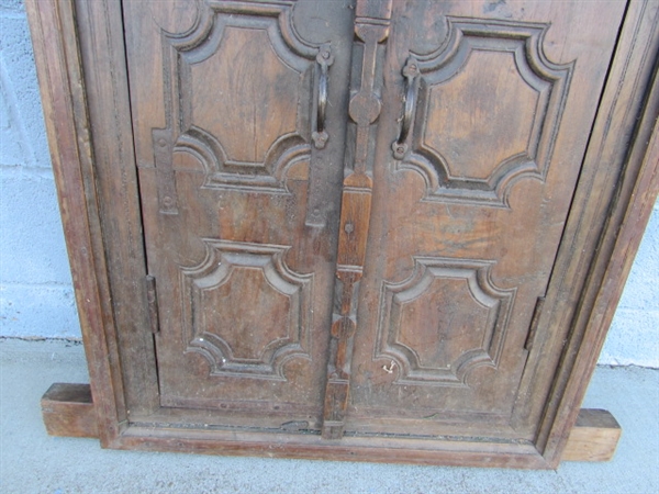 ANTIQUE WOODEN WINDOW SHUTTERS