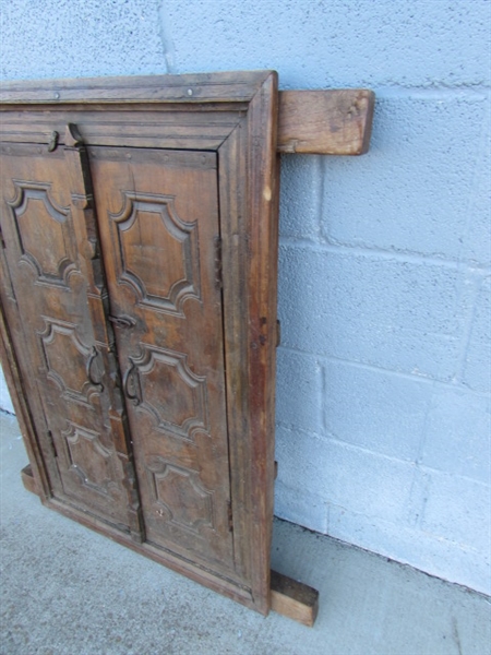 ANTIQUE WOODEN WINDOW SHUTTERS