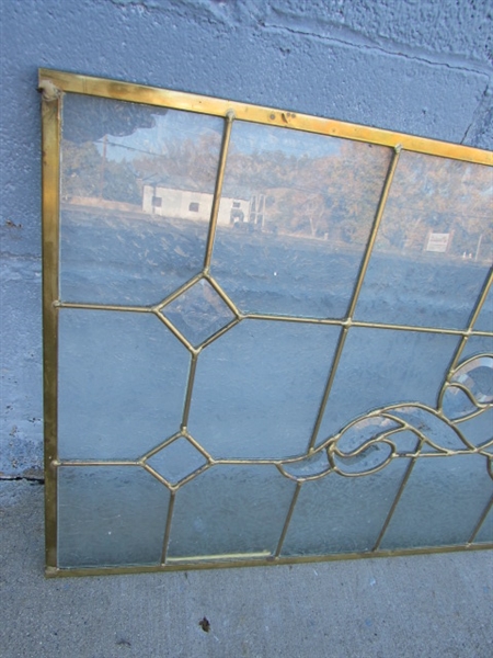 LEADED GLASS PANEL