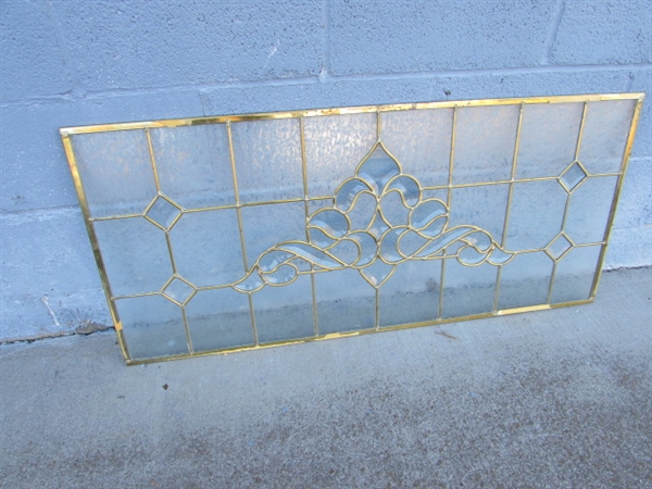 LEADED GLASS PANEL