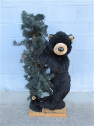 PLUSH BLACK BEAR & CUB DECOR