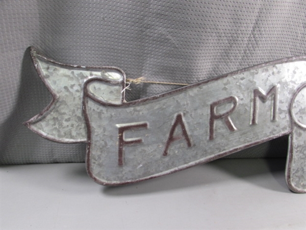 FARM FRESH TIN SIGN