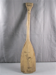 WOODEN OAR DECOR W/FADED DESIGN