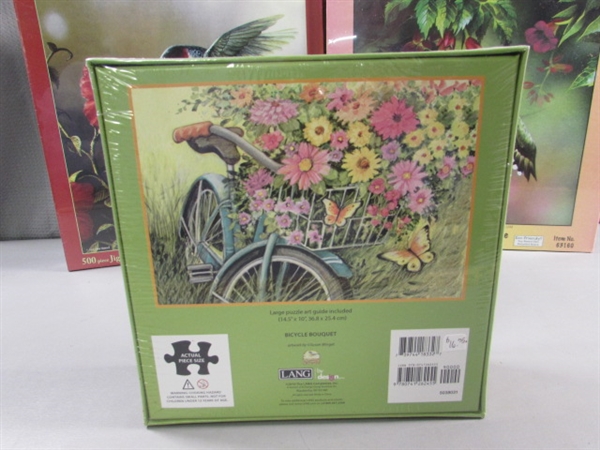 3 NEW/SEALED 500 & 1000 PIECE JIGSAW PUZZLES