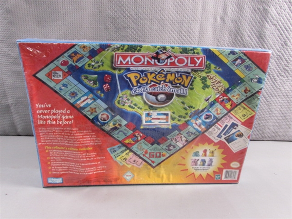 NEW SEALED POKEMON MONOPOLY GAME