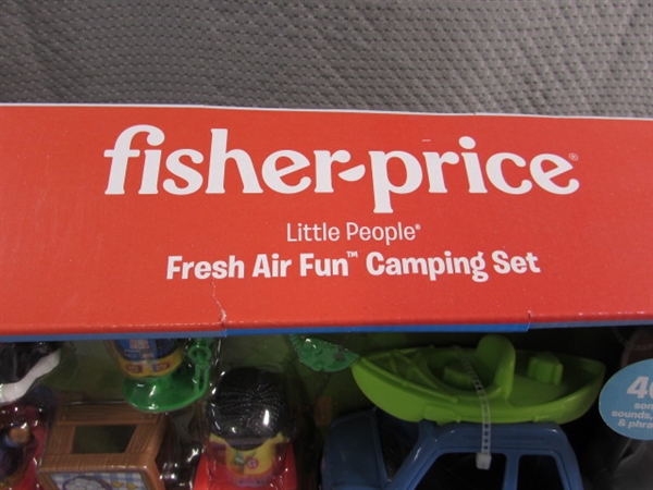 NEW FISHER PRICE LITTLE PEOPLE FRESH AIR FUN CAMPING SET