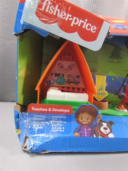 NEW FISHER PRICE LITTLE PEOPLE FRESH AIR FUN CAMPING SET