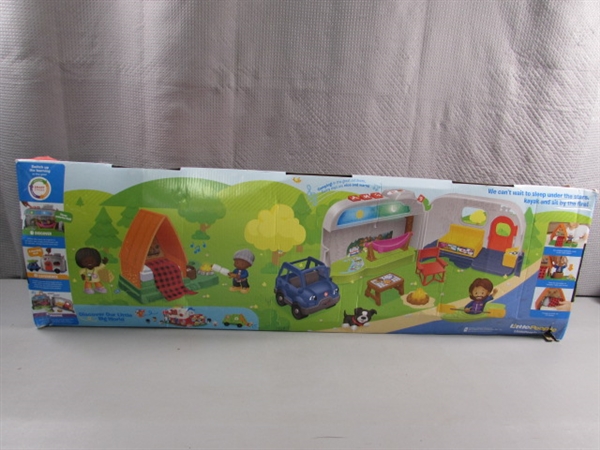 NEW FISHER PRICE LITTLE PEOPLE FRESH AIR FUN CAMPING SET