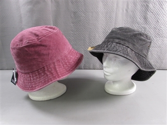 2 NEW COTTON BUCKET HATS