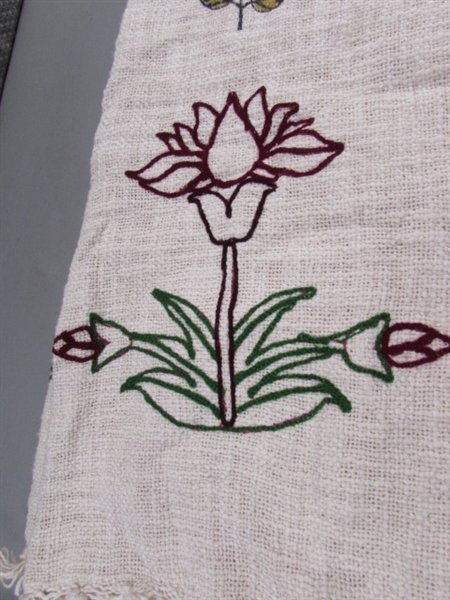 NEW FLORAL DESIGN COTTON WOVEN THROW