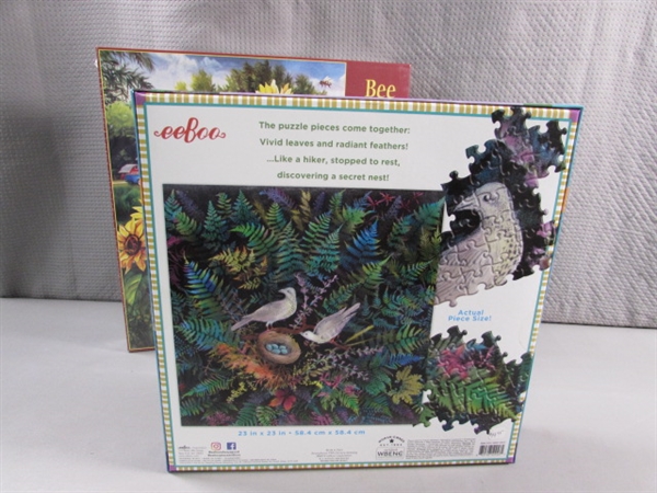 3 NEW 1000 PC JIGSAW PUZZLES - BIRDS & BEES