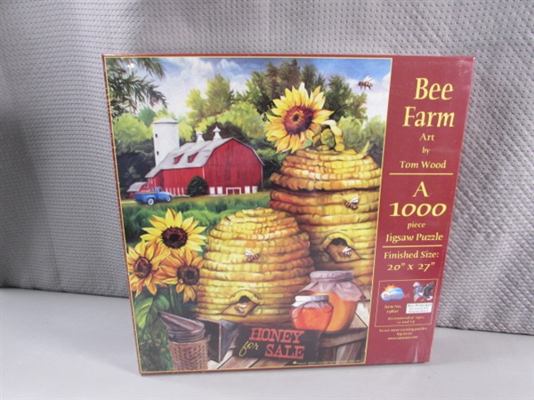 3 NEW 1000 PC JIGSAW PUZZLES - BIRDS & BEES