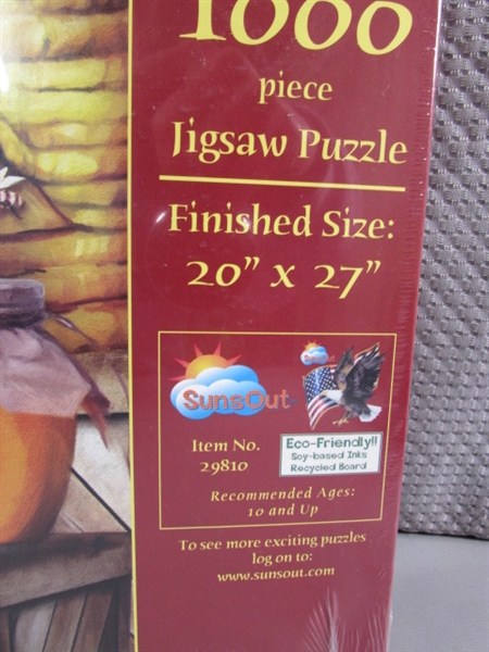 3 NEW 1000 PC JIGSAW PUZZLES - BIRDS & BEES