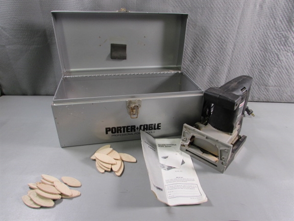 PORTER-CABLE PLATE JOINER W/STORAGE BOX