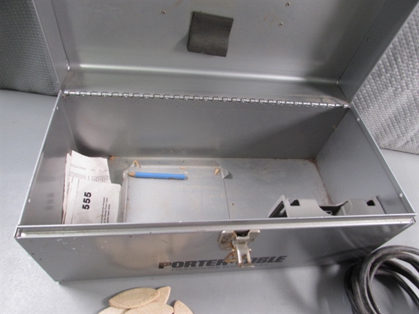 PORTER-CABLE PLATE JOINER W/STORAGE BOX