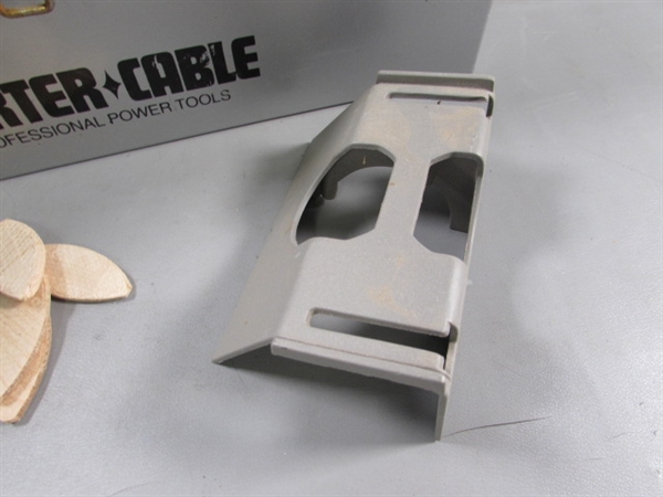 PORTER-CABLE PLATE JOINER W/STORAGE BOX