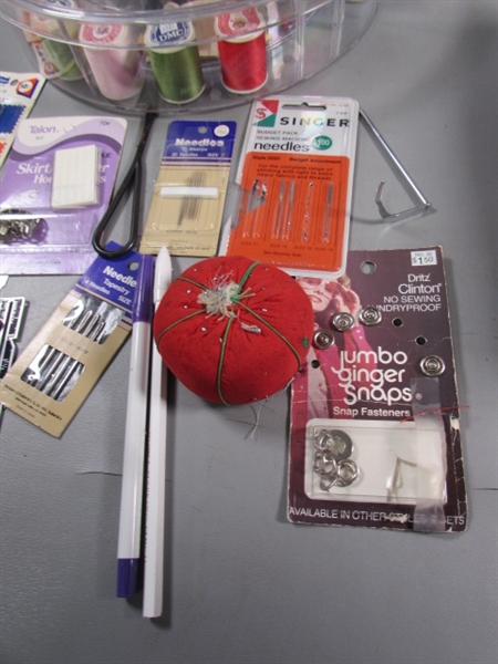 ASSORTED SEWING NOTIONS & SUPPLIES