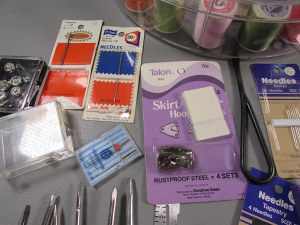 ASSORTED SEWING NOTIONS & SUPPLIES