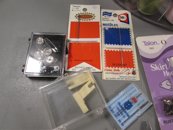 ASSORTED SEWING NOTIONS & SUPPLIES