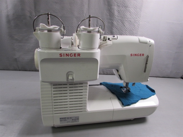 SINGER QUANTUM XL 6000 EMBROIDERY MACHINE & ATTACHMENTS