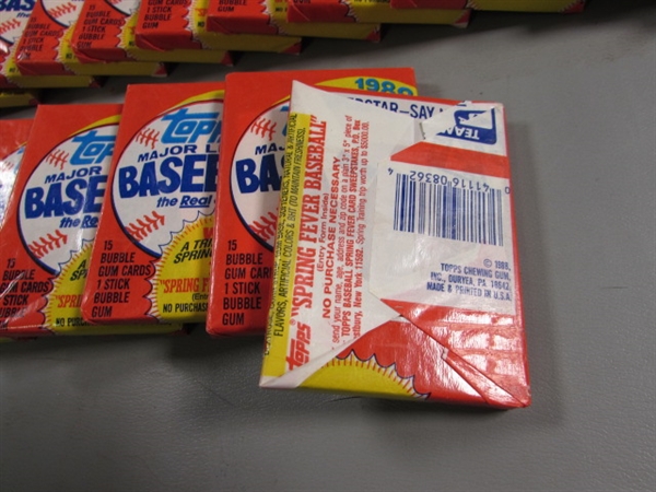 36 UNOPENED WAX PACKS 1988 TOPPS MAJOR LEAGUE BASEBALL CARDS