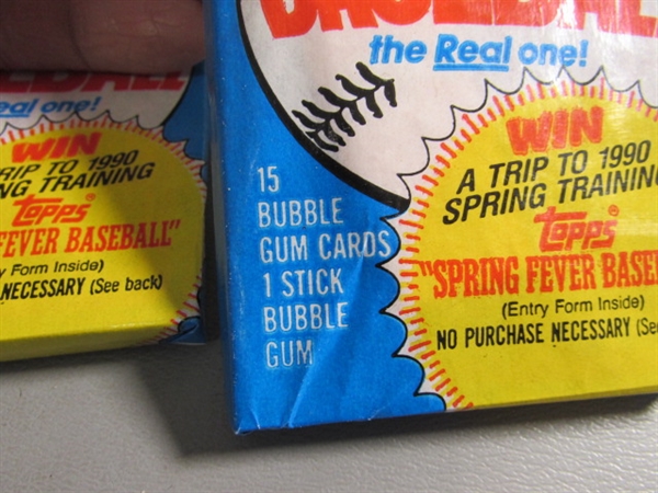 34 UNOPENED WAX PACKS 1989 TOPPS MAJOR LEAGUE BASEBALL CARDS