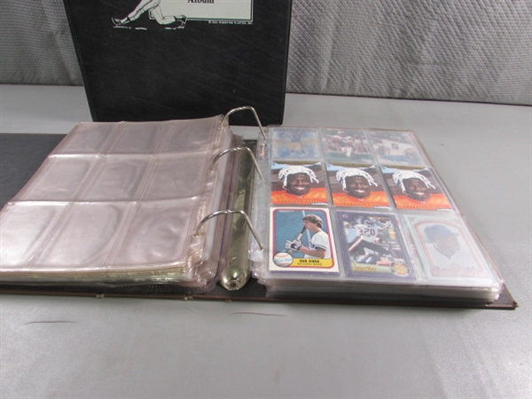 2 BINDERS WITH VARIOUS SPORTS CARDS