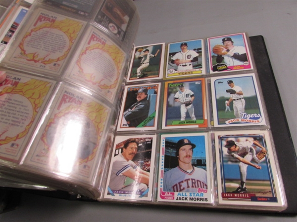 2 BINDERS WITH VARIOUS SPORTS CARDS