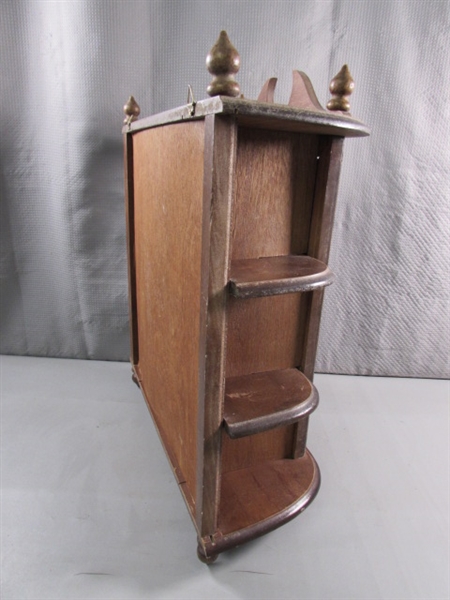 WOOD KNICK KNACK DISPLAY CABINET