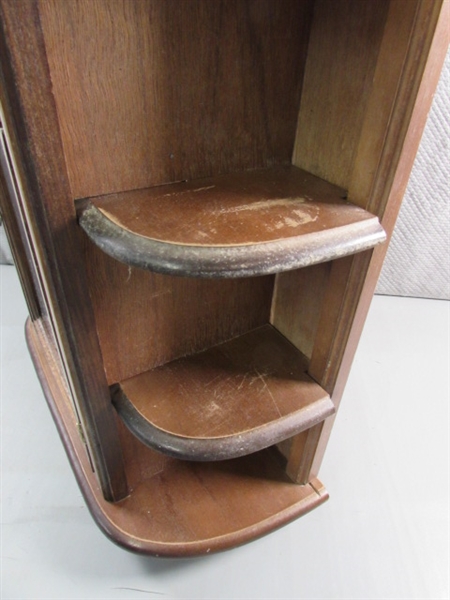 WOOD KNICK KNACK DISPLAY CABINET