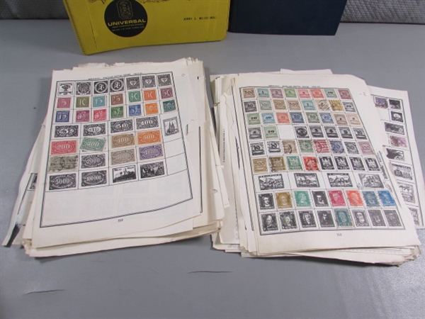 STAMP COLLECTION IN BINDERS & ENVELOPES