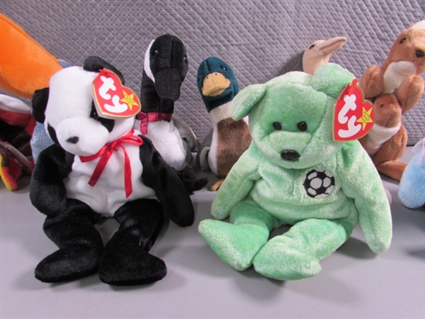 13 TY BEANIE BABIES - ALL HAVE EAR TAGS